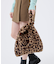 FUR SHOULDER TOTE レオパードフラッフィーファー