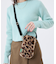 FUR MINI PHONE CROSSBODY レオパードフラッフィーファー