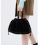 FUR DRAWSTRING TOTE ブラックフラッフィーファー