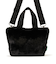 FUR E/W TOTE ブラックフラッフィーファー