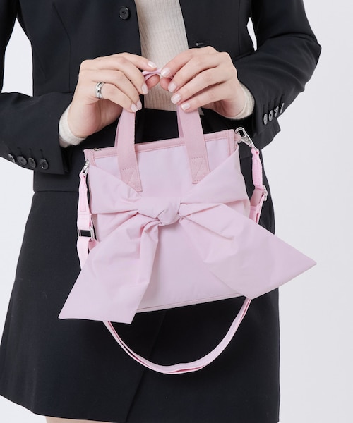 バッグ BOW MINI N/S TOTE BOW MINI N/S TOTE ピンクボウズ｜レスポートサックの通販｜&mall