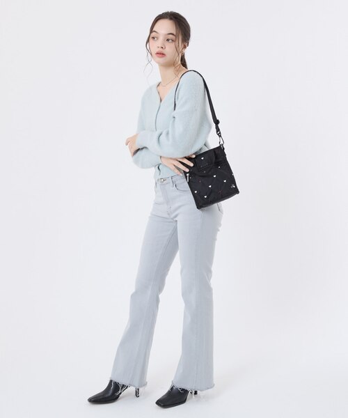 MINI N/S TOTE レッド/ホワイトハートEMB｜レスポートサックの通販 