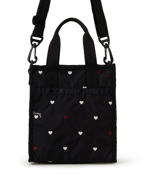 MINI N/S TOTE レッド/ホワイトハートEMB｜レスポートサックの通販