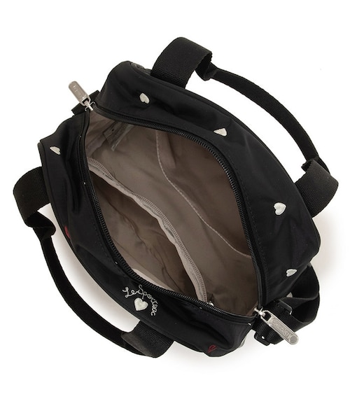 N/S MINI SATCHEL レッド/ホワイトハートEMB｜レスポートサックの通販