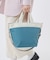 BUCKET TOTE ブルーインディゴ/ベージュ