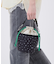 SM DRAWSTRING BUCKET ブリスドットアイボリー/グリーンコード
