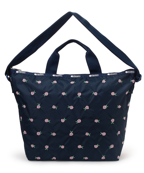 DELUXE EASY CARRY TOTE ピンクローズエンブロイダリー