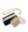 MULTI POUCH WRISTLET ベージュ/ブラックシャイン/メレンゲ