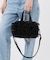 RUFFLE EVERYDAY SM SATCHEL ブラックレースラッフル
