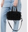 RUFFLE EVERYDAY SM SATCHEL ブラックレースラッフル