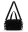 RUFFLE EVERYDAY SM SATCHEL ブラックレースラッフル