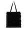 RUFFLE LG EMERALD TOTE ブラックレースラッフル