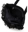 RUFFLE LG EMERALD TOTE ブラックレースラッフル