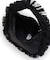 RUFFLE ZIP HOBO ブラックレースラッフル