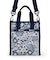 MINI N/S TOTE フローラルレースネイビー