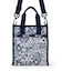MINI N/S TOTE フローラルレースネイビー