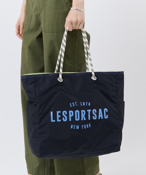 LARGE 2 WAY TOTE 2ウェイディープシーブルー/ライム