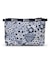 COSMETIC CLUTCH フローラルレースネイビー
