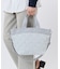 BUCKET TOTE W PEARLS ミストグレーパール