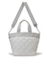 BUCKET TOTE W PEARLS ミストグレーパール