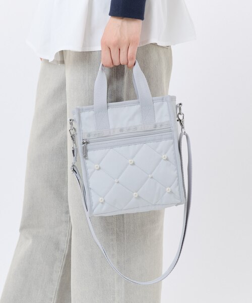 MINI N/S TOTE W/ PEARLS ミストグレーパール｜レスポートサックの通販