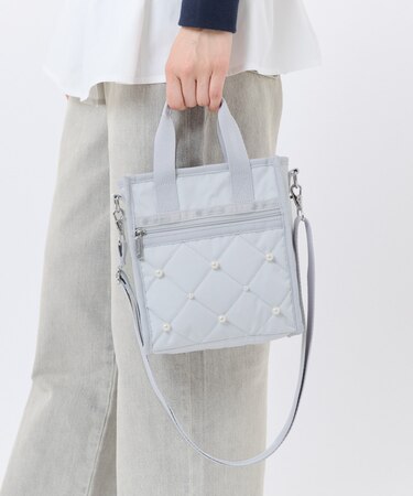 MINI N/S TOTE W/ PEARLS ミストグレーパール｜レスポートサックの通販 
