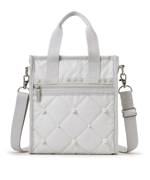 MINI N/S TOTE W/ PEARLS ミストグレーパール｜レスポートサックの通販