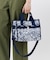 LARGE E/W TH TOTE フローラルレースネイビー