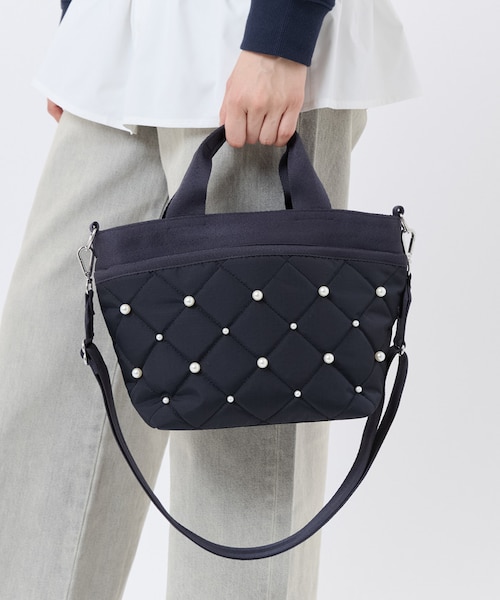 SM BUCKET TOTE W PEARLS ディープシーパール｜レスポートサックの通販