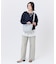 SM BUCKET TOTE W PEARLS ミストグレーパール