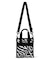 MINI N/S TOTE クリームブラックゼブラ