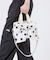LG BOW SM SATCHEL ノワールポルカドットスナイデル
