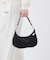 CHAIN SMALL CONV HOBO ブラックサテンスナイデル