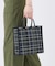 WOVEN MED DRAWST TOTE マルチメッシュノワール