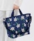 DELUXE EASY CARRY TOTE フローラルブルームズネイビー