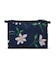 COSMETIC CLUTCH フローラルブルームズネイビー