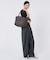 ESSENTIAL E/W ZIPTOP TOTE ダークチョコレートC