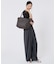 ESSENTIAL E/W ZIPTOP TOTE ダークチョコレートC