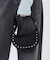 STUDS SM ZIP HOBO ブラックスタッズ