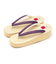Calen Blosso 菱屋カレンブロッソ カフェぞうり レディース No.84920 パープル×アイボリー