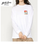 ﾊﾞｰｶﾞｰ LS刺繍TEE