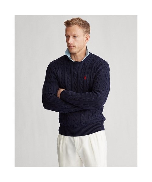 ケーブルニット コットン セーター｜ポロ ラルフ ローレンの通販