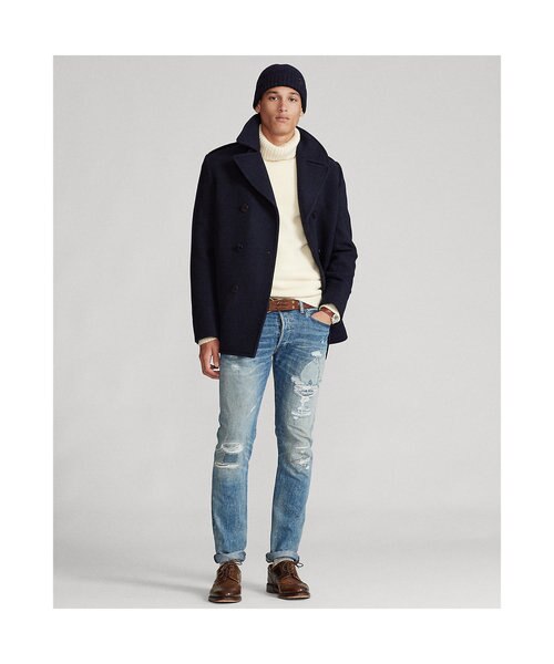 Polo ウールブレンド メルトン ピーコート｜ポロ ラルフ ローレンの