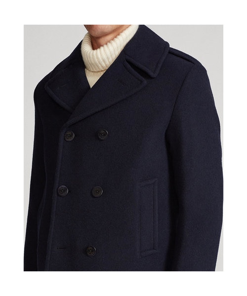 Polo ウールブレンド メルトン ピーコート｜ポロ ラルフ ローレンの