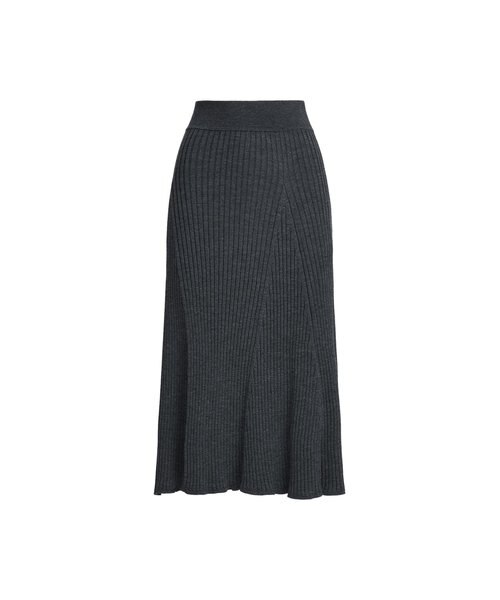 リブド メリノ ウール スカート｜ポロ ラルフ ローレンの通販｜&mall