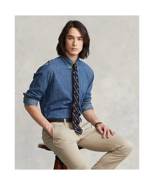 【新品同様】山P着用 ラルフローレン デニムシャツ クラシックフィット M 新品同様】山P着用 ラルフローレン デニムシャツ クラシック