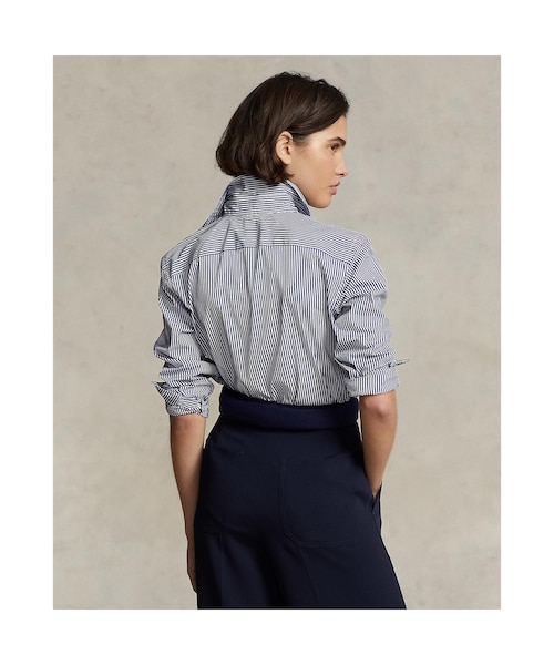 ストライプド コットン シャツ｜ポロ ラルフ ローレンの通販｜&mall