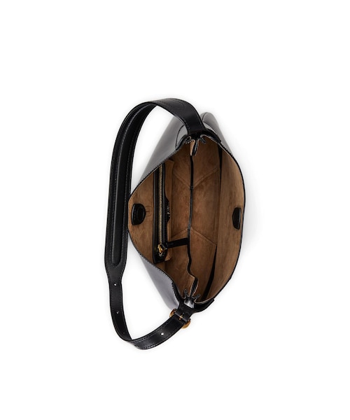 Polo ID ミディアム レザー ショルダー バッグ｜ポロ ラルフ ローレン