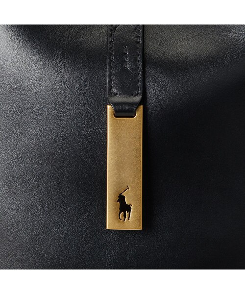 Polo ID ミディアム レザー ショルダー バッグ｜ポロ ラルフ ローレン