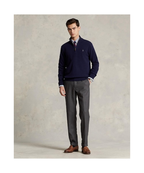 ウールカシミヤ クォータージップ セーター｜ポロ ラルフ ローレンの